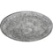 Ekena Millwork Raymond Ceiling Medallion (Fits Canopies up to 5 3/8"), 18"OD x 1 1/4"P, Ultra Pure White Crackle CM18RA2UWC - alternate 2